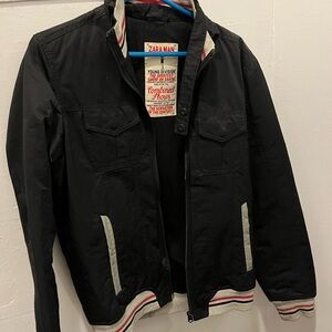 Zara Vintage Dark Brown Bomber Jacket (S) – Excellent Condition